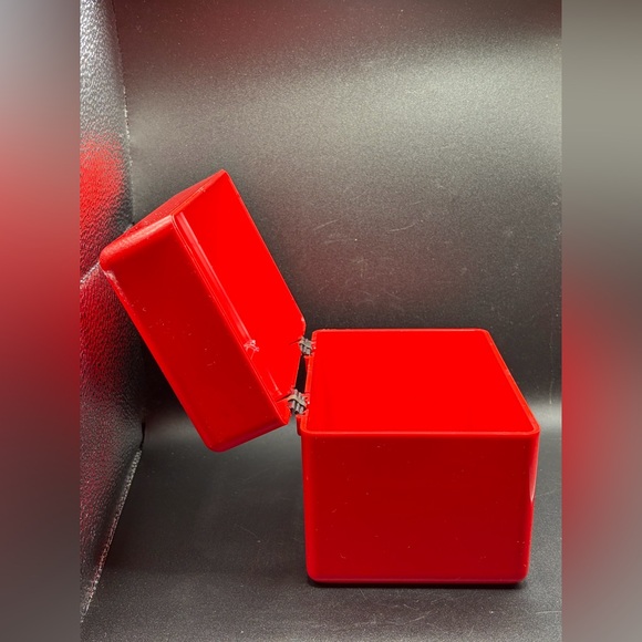 Interdesign Vintage MCM Red Hinged Storage Box, Jewelry Box, Keepsake Box, USA - Picture 7 of 15